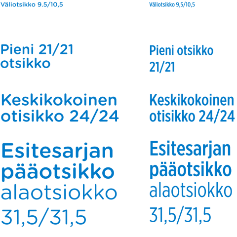 Esitesarjan vakio-otiskot