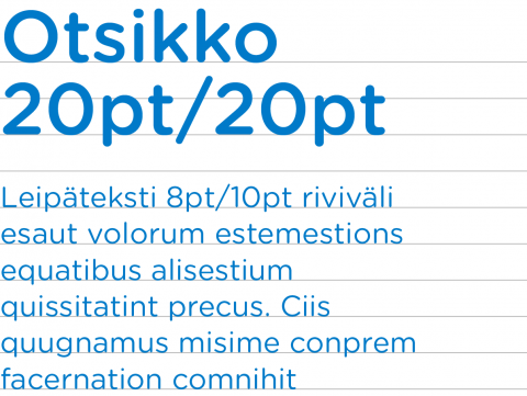Typografia Otsikko ja leipäteksti