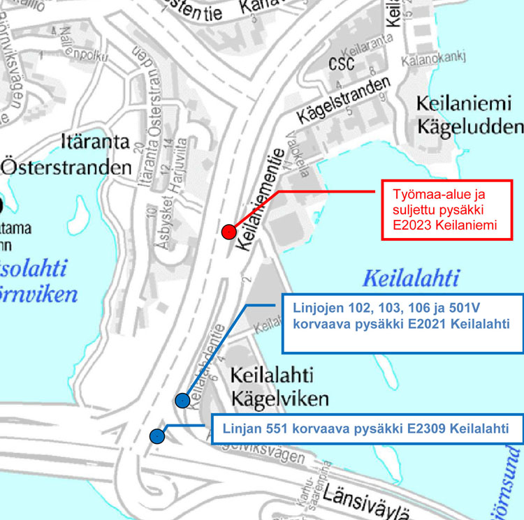 Karhusaarentien pysäkkimuutokset 4.5.2016