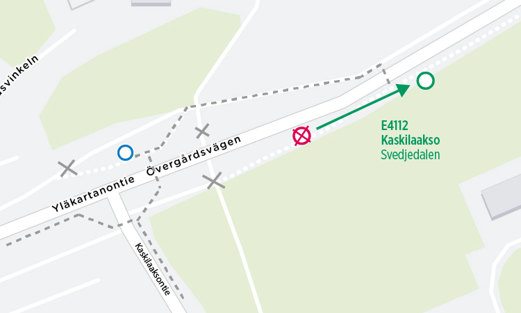 kartta siirtyvästä pysäkistä