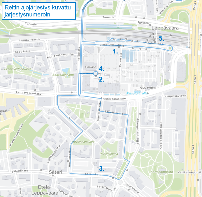 Lähibussin 229 reitti ja aikataulu muuttuvat 29.6., muutoksia myös
