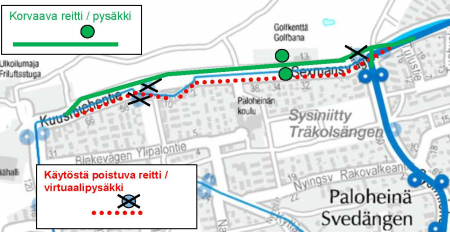 paloheinä kartta Buses diverted to run along the public transport street in paloheinä kartta paloheinä kartta Buses diverted to run along the public transport street in paloheinä kartta